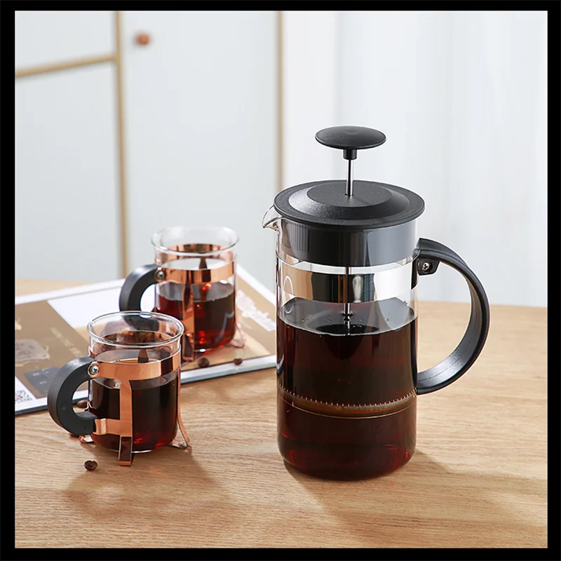 Coffee Accessories Coffee French Press Pot With Filter High Borosilicate Glass Hand Punch Coffee Pot Cups Tea Milk Pot Tools