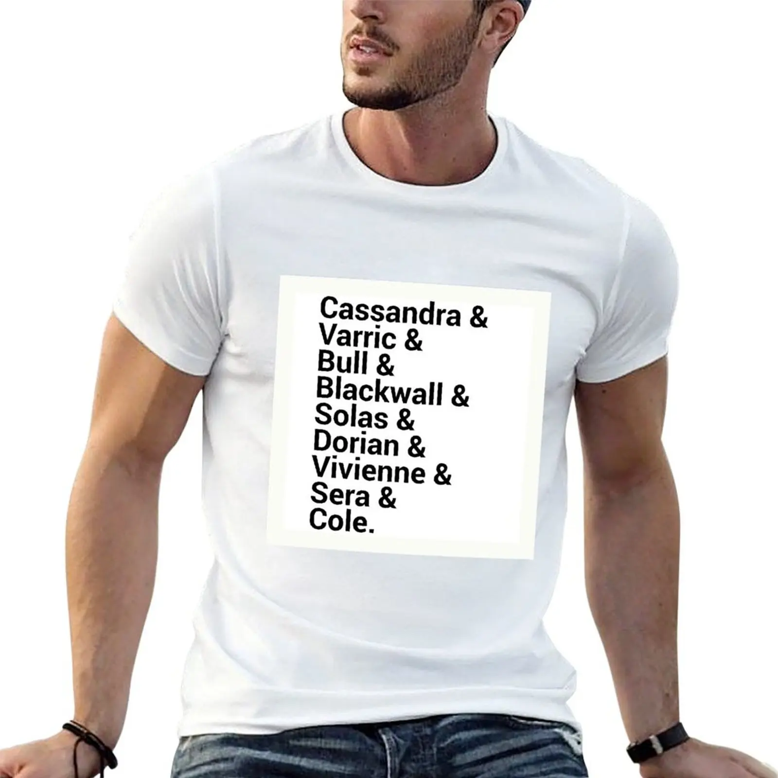 T-shirt avec noms de personnages de Dragon Age Inquisition, t-shirt pour le jour de Thanksgiving