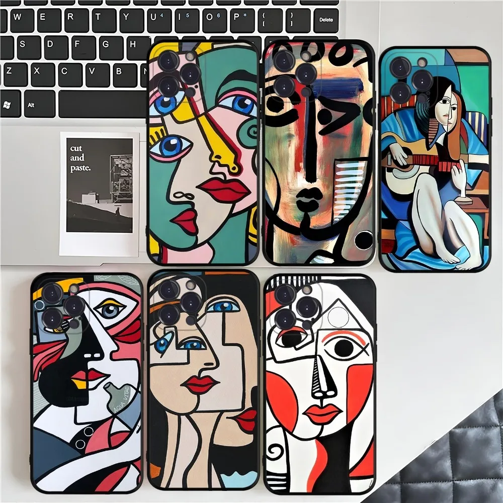 Picasso Abstract Art Painting Phone Case For iPhone 15 14 11 12 13 Mini Pro XS Max Cover 6 7 8 Plus X XR SE 2020 Funda Shell