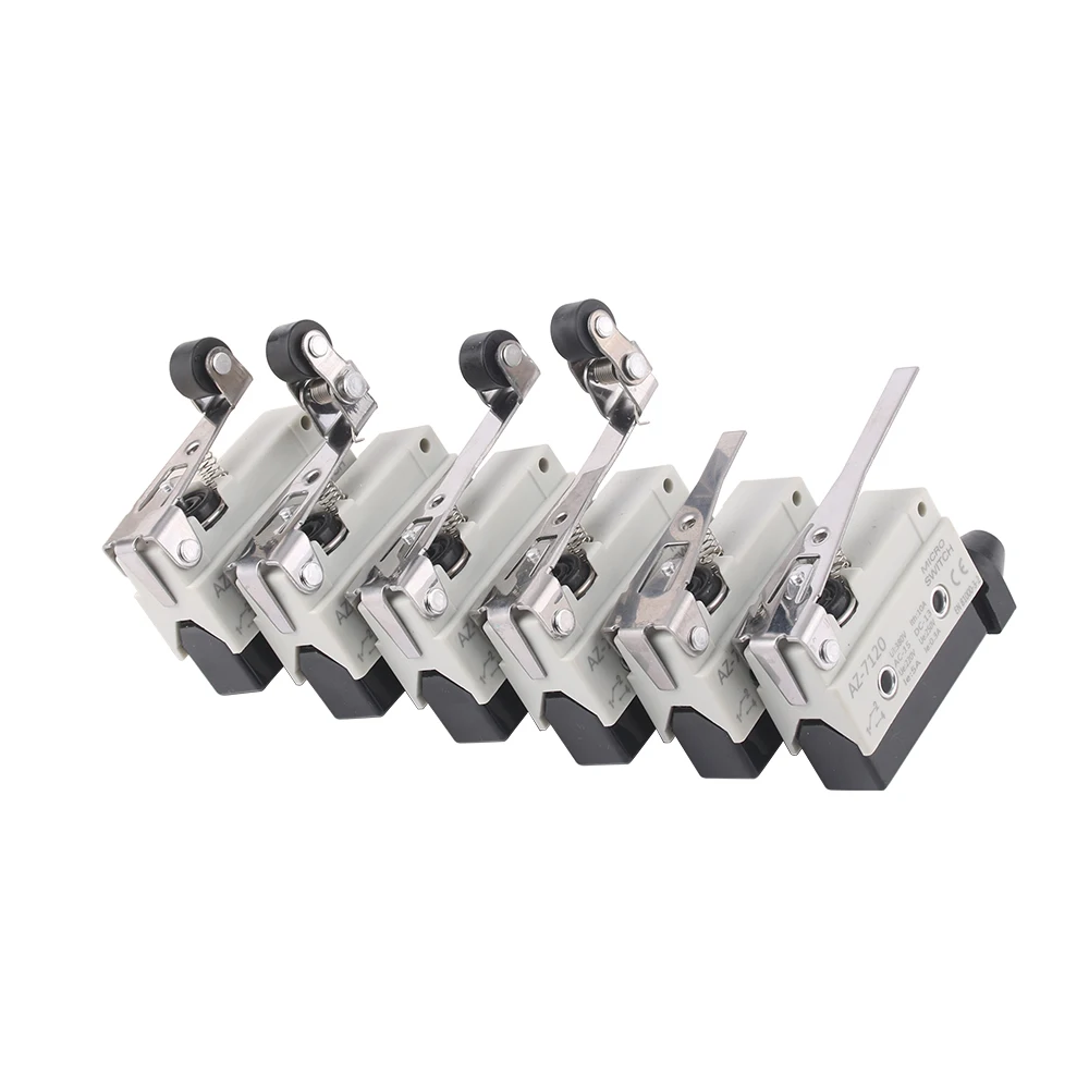 10A 250VAC AZ-7144 7310 7311 7120 7166 7310 7121 Micro Switch Travel Limit Switches Straight 90 Degree Roller Lever