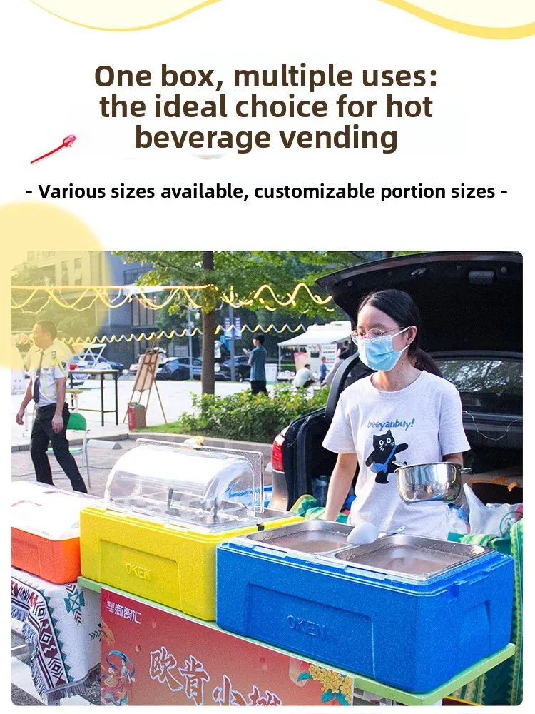 

48L Fiing Cooler Bag Portable Cam able Food Preservation Box Outdoor Travel Picnic BBQ ential Durable EPS Material