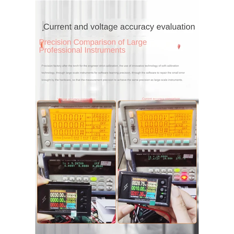 

DC 0-420V 100A Wifi Battery/Power Tester 2 In 1 Bidirectional Ammeter Battery Power Capacity Detector DCV Tester-AT64