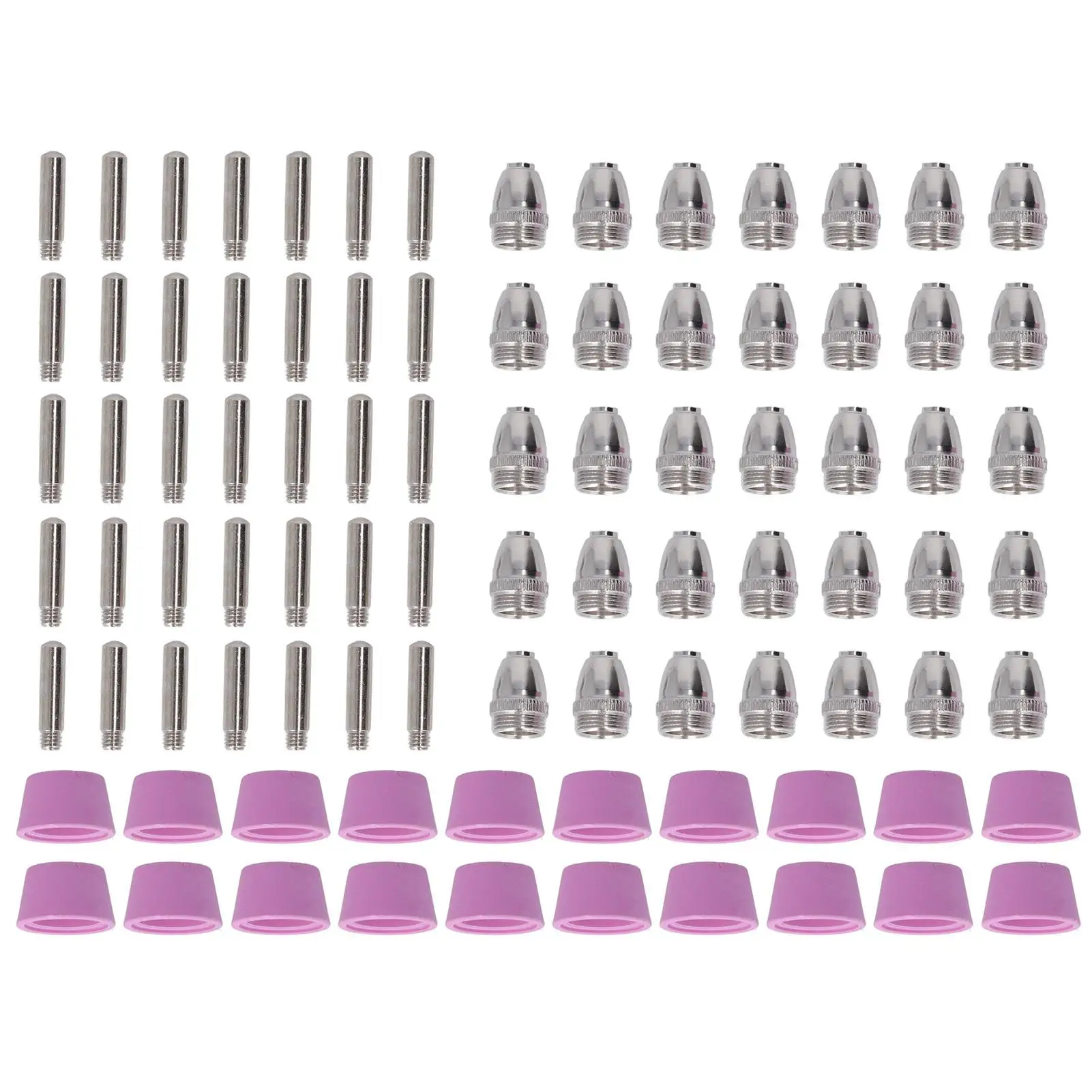 

Copper and Ceramic Electrode Nozzles Cups Strong Penetration Safe Cutting Torch Consumables High Hardness Replacement Kit