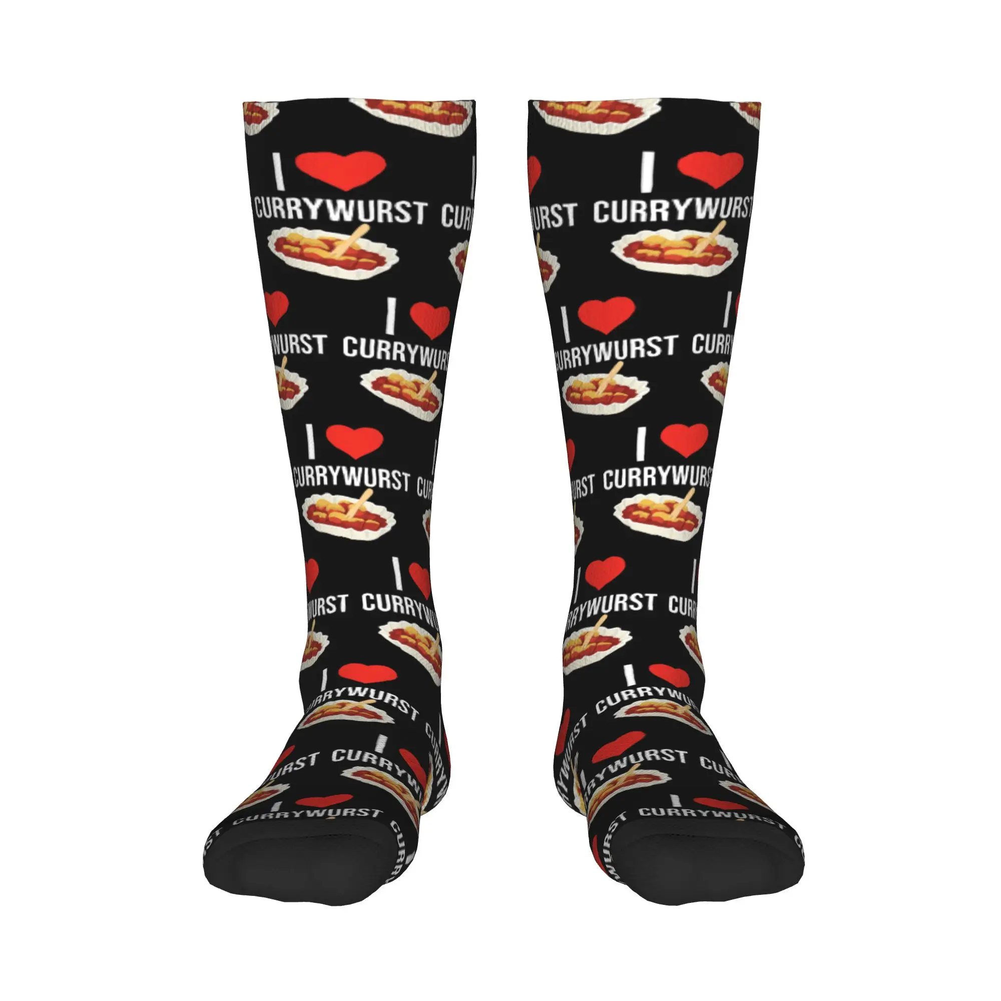 

All Seasons Crew Stockings I love Currywurst Ruhrpott Носки Harajuku Модные длинные носки в стиле хип-хоп Аксессуары для мужчин и женщин Подарки