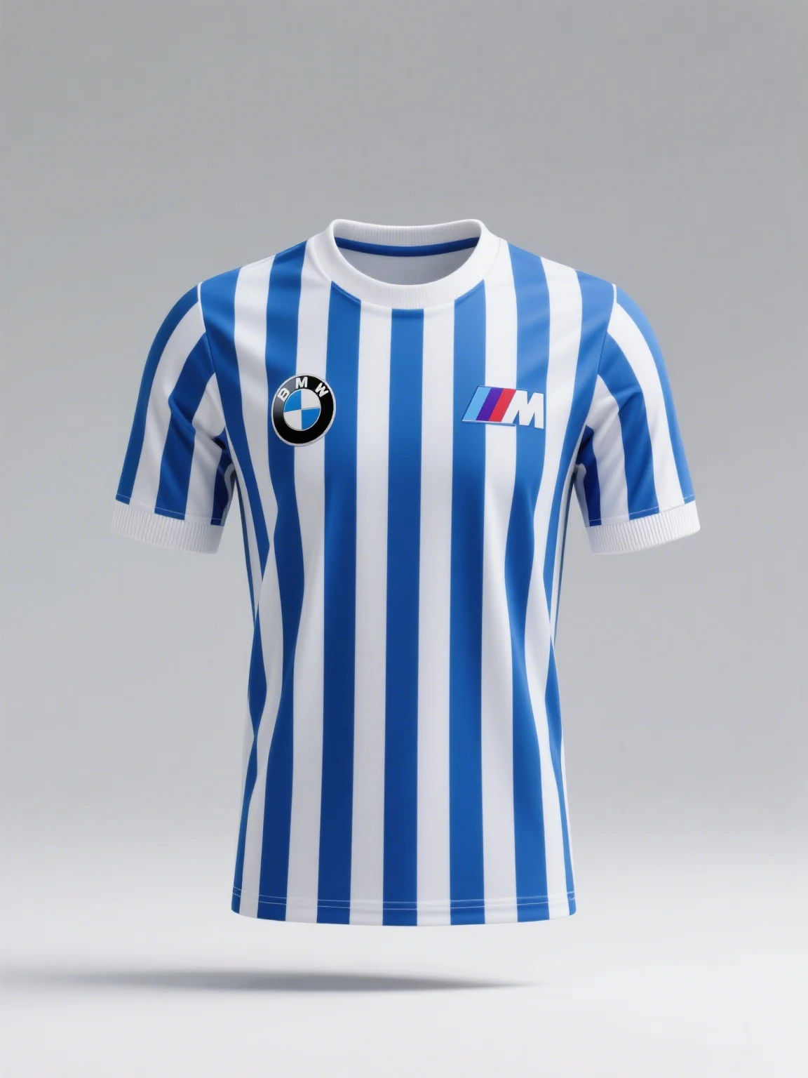 

MOTOR FANS 2025 Classical Blue And White stripes BMW Soccer Jersey T-shirt For Men And Women Outdoor Quick Drying Motor Tops
