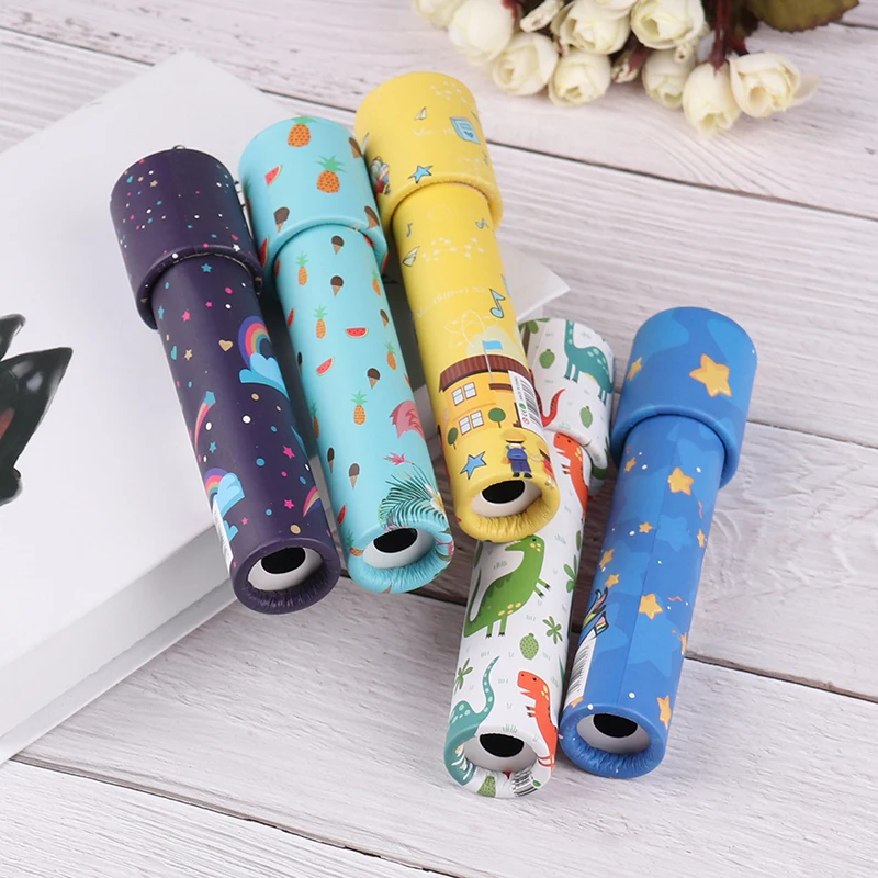 1Piece Random Send Mini Rotating Kaleidoscope Magic Classic Educational Toys For Kids Imaginative 14.5cm*3cm*2.5cm