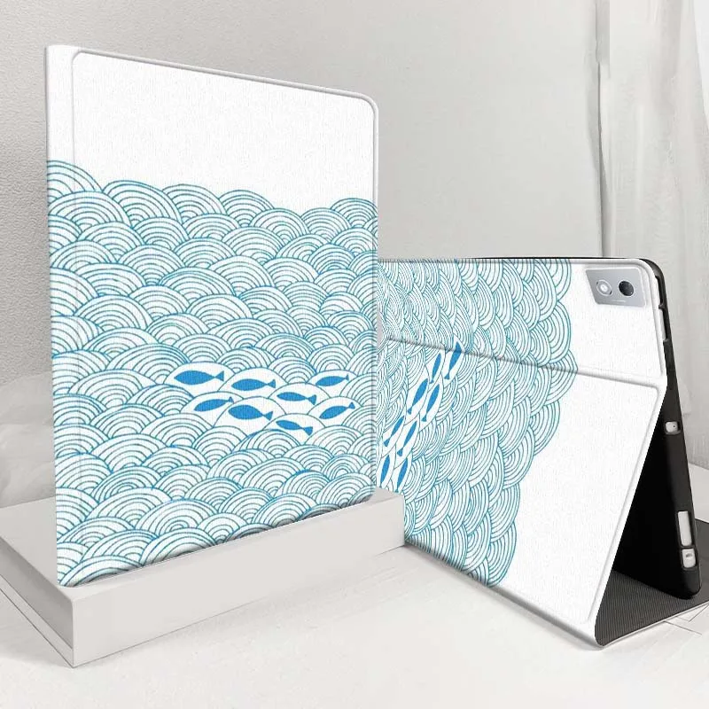 

Cartoon Parrot Leaf Pattern For Lenovo Pad Legion Xiaoxin Tab Y700 K10 M10 P11 3rd Pro GT Plus Gen 5G Tablet Case