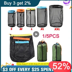 Outdoor Lightweight Finishing Bags Mesh Storage Bag Down Sleeping Bag Compression Sundries Bag