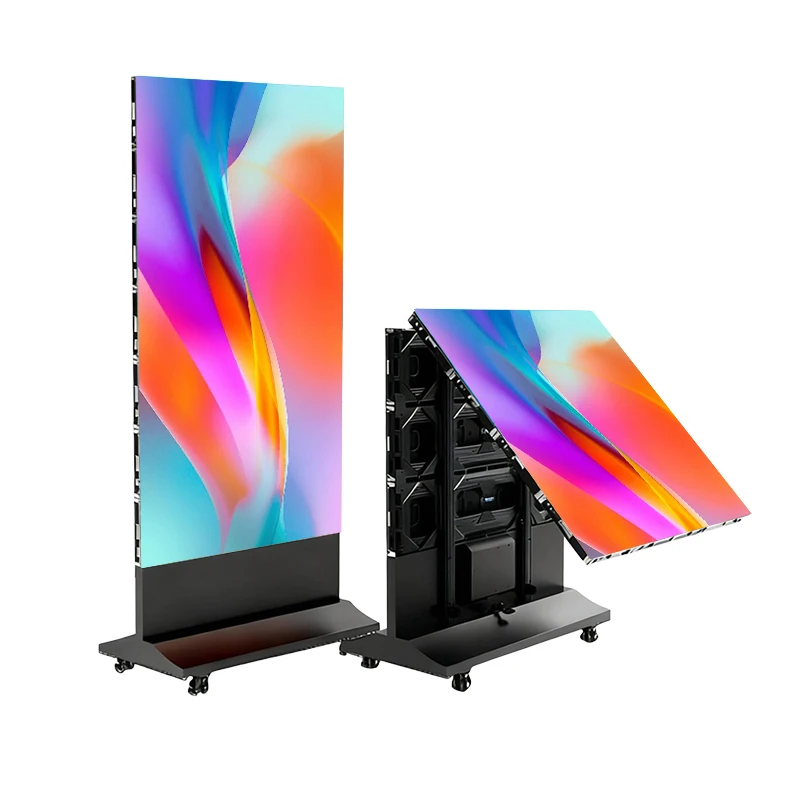 P1.86 P2 P2.5 New Foldable Display Screen Wifi Control for Indoor and Outdoor Advertising Led Screen Poster Digital Led Poster