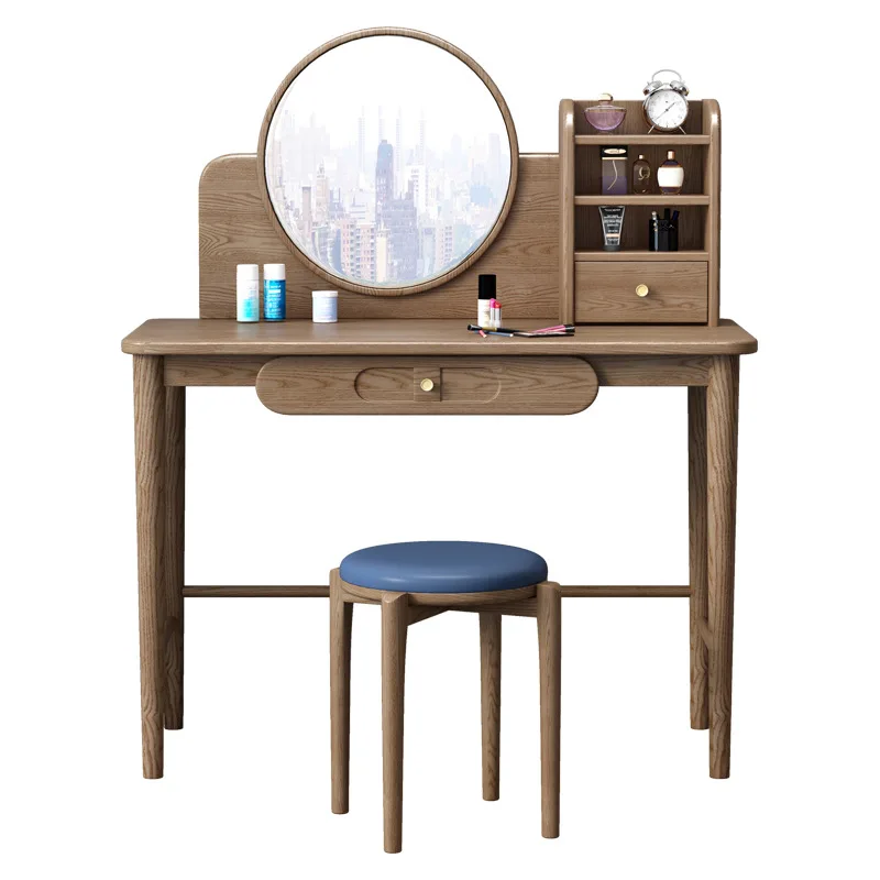 

All solid wood, dressing table, modern bedroom, simple Nordic ash wood