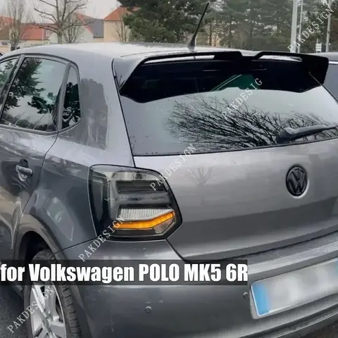 Oettinger Stijl Dakspoiler Voor Volkswagen Polo MK5 6R 6C 2011-2018 Gloednieuwe ABS Achtervleugel Upgrade Bodykits accessoires Gloss