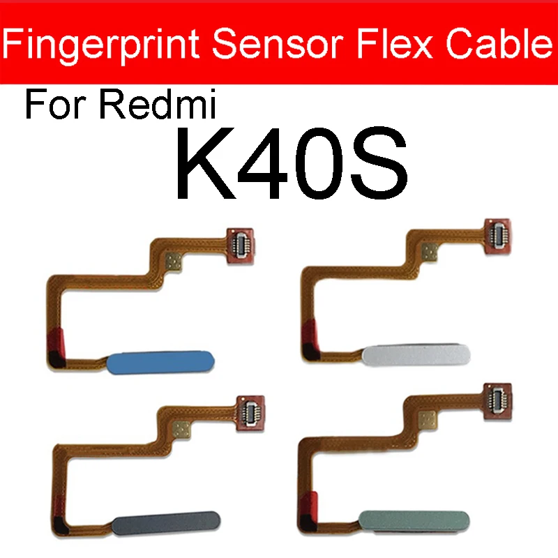 Fingerprint Sensor Flex Cable For Xiaomi Redmi K40 K40S K40 Pro K40 Gaming Power Button Touch Fingerprint Sensor Flex Ribbon