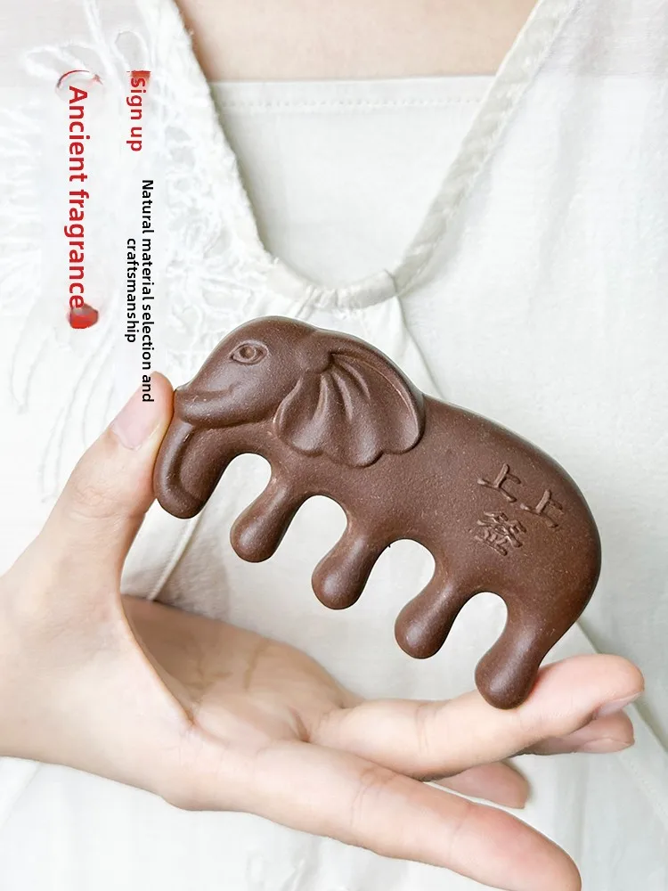 수제 헥시앙 발모 빗 두피 마사지 경락 빗 탈모 방지 두피 관리 기혈 보양