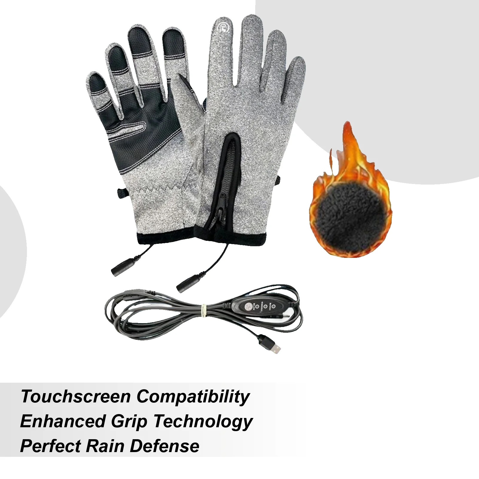 

Перчатки с электрическим подогревом, электрические перчатки с подогревом с сенсорным экраном на зиму, 3 настройки, зимние варежки с подогревом для женщин и мужчин, поездки на работу