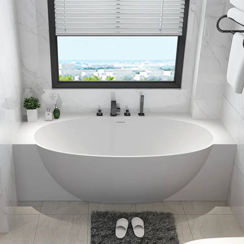 1.55~ 1.8 meters artificial stone bathtub, rectangular