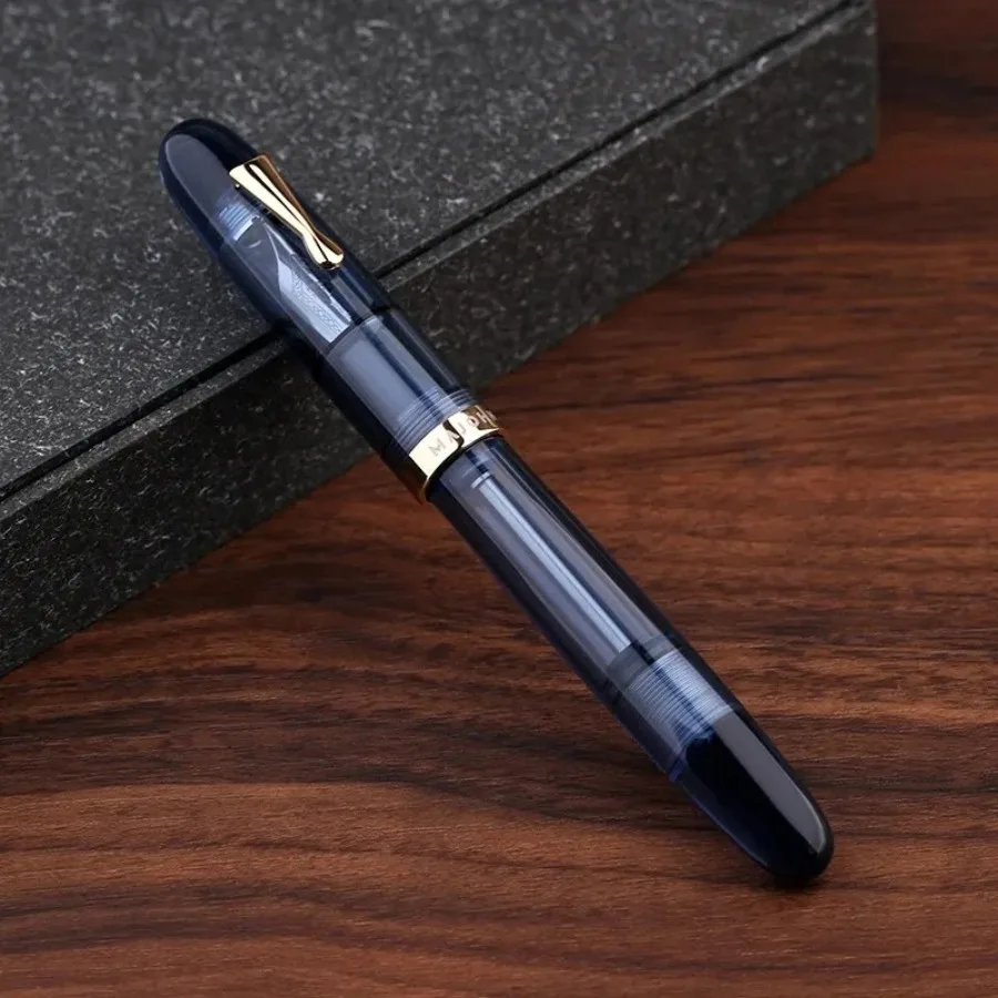 For Majohn New Style C4 Eyedropper Big Size Fountain Pen - EF/F/M Nib Transparent Acrylic Ink Pen for Office Business School