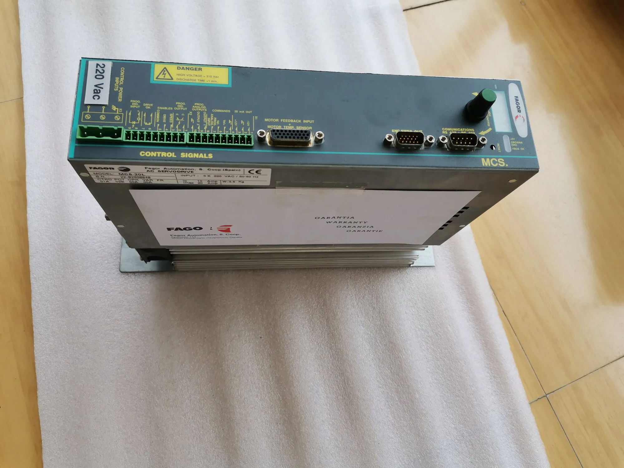 Fagor용 MCS-20L 서보 드라이브