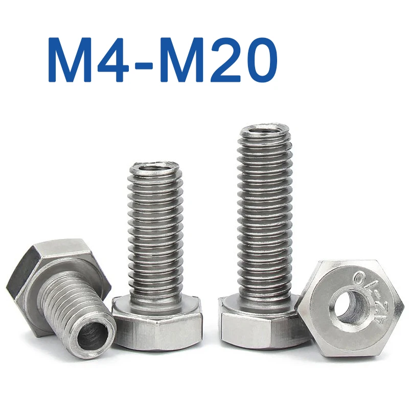 

M4 M5 M6 M8 M10 M12 M14 M16 M20 304 Stainless Steel Outer Hexagon Hollow Screw Hollow Bolt Machine Through Hole Screw