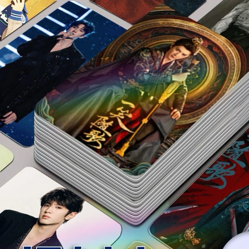 30/50PC Chen Zheyuan Li Qin Chen Heyi TV Fated Hearts Feng Suige Fu Yixiao Foto Still Drama Cetak Dua Sisi Kartu 3 Inci
