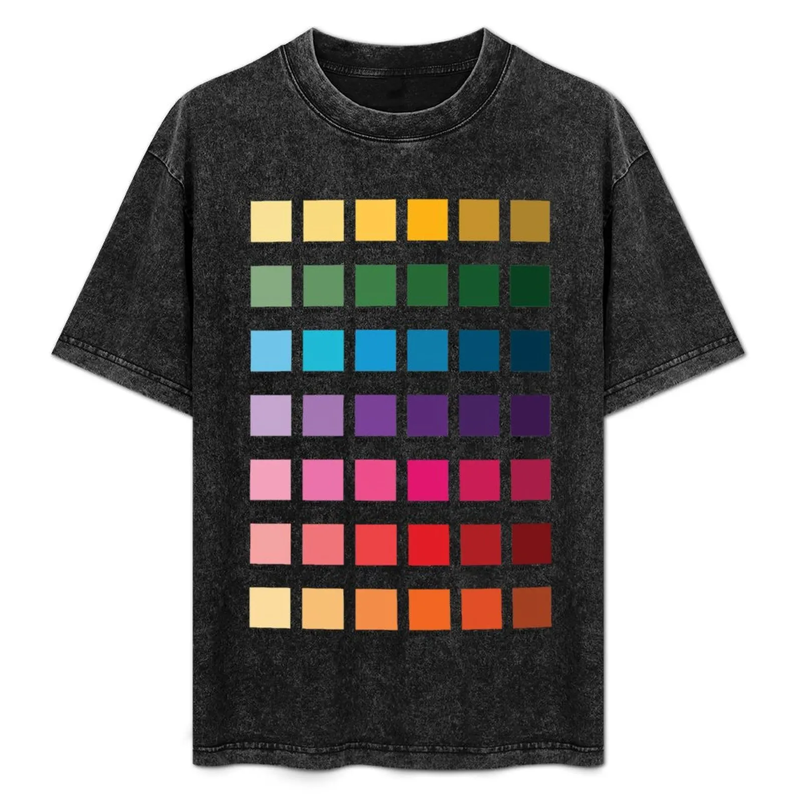 

Shades of Pantone Colors T-Shirt Classic Print Short Sleeve Shirt