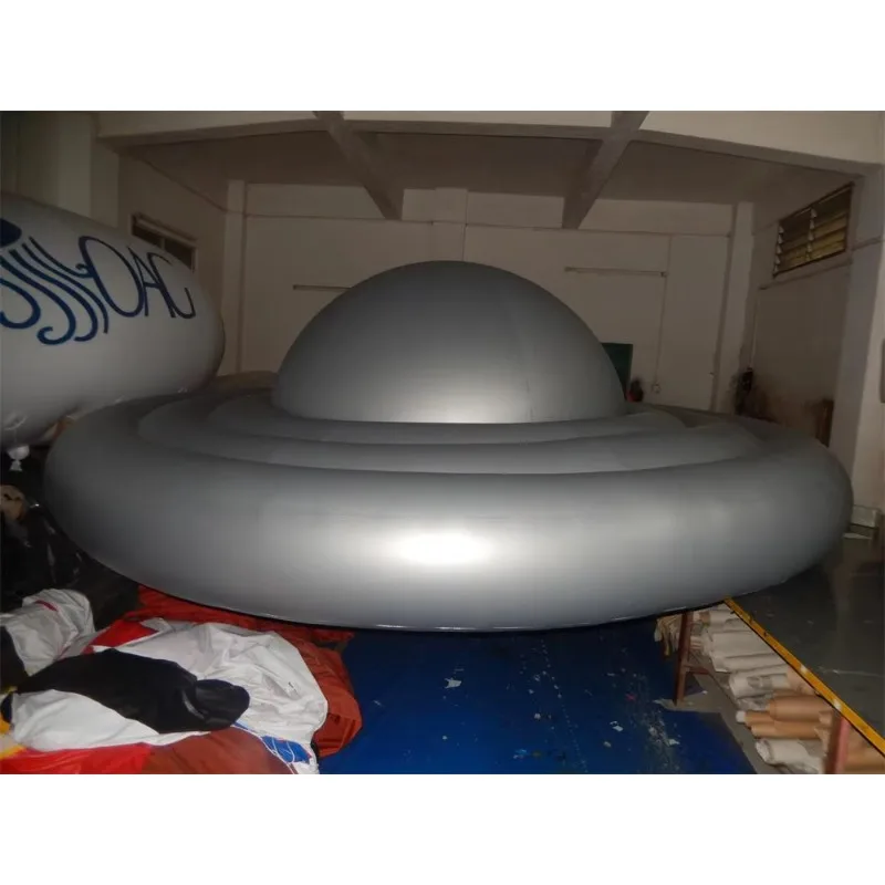 Promocyjny gigantyczny dmuchany balon na ogrzane powietrze w kształcie UFO z niestandardowym logo do celów reklamowych