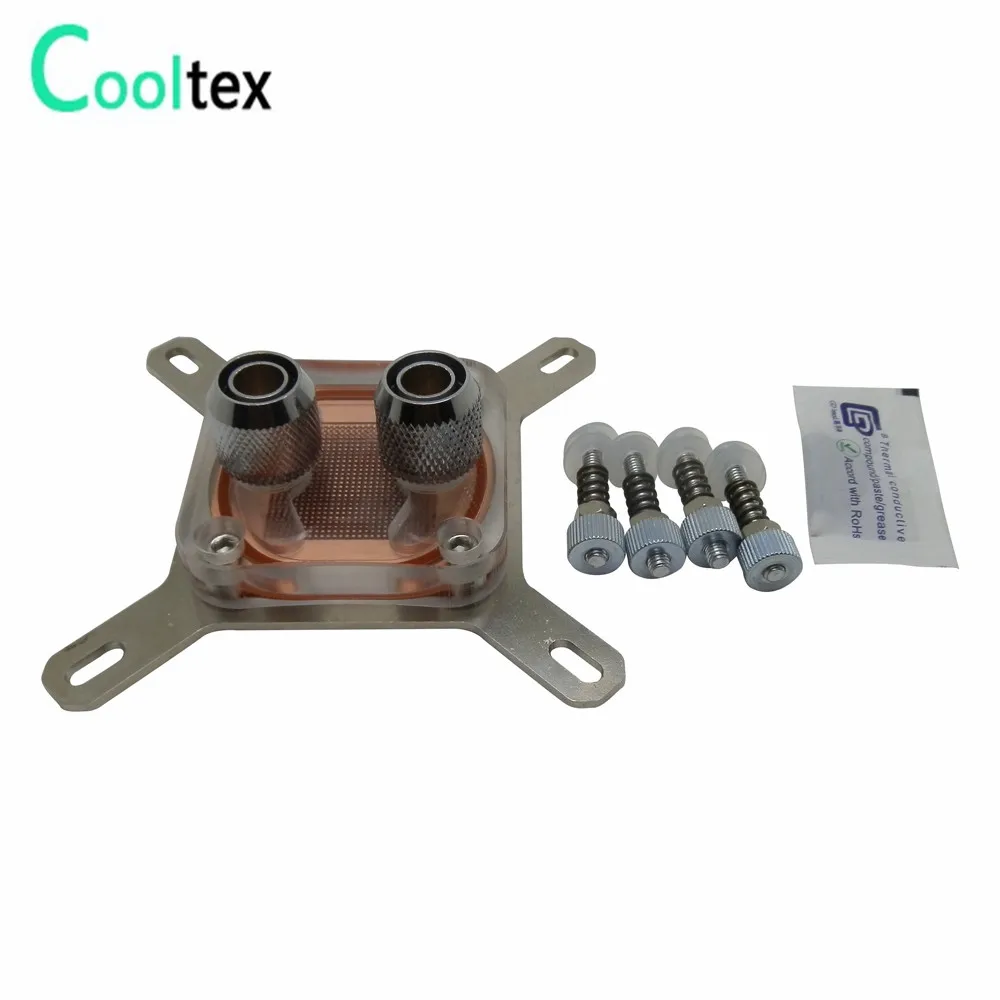 100%New CPU Water Block Water Cooling Cooler Computer For Intel LGA775/1155/1156/1150/1366 With Mounting Screws Recommend!