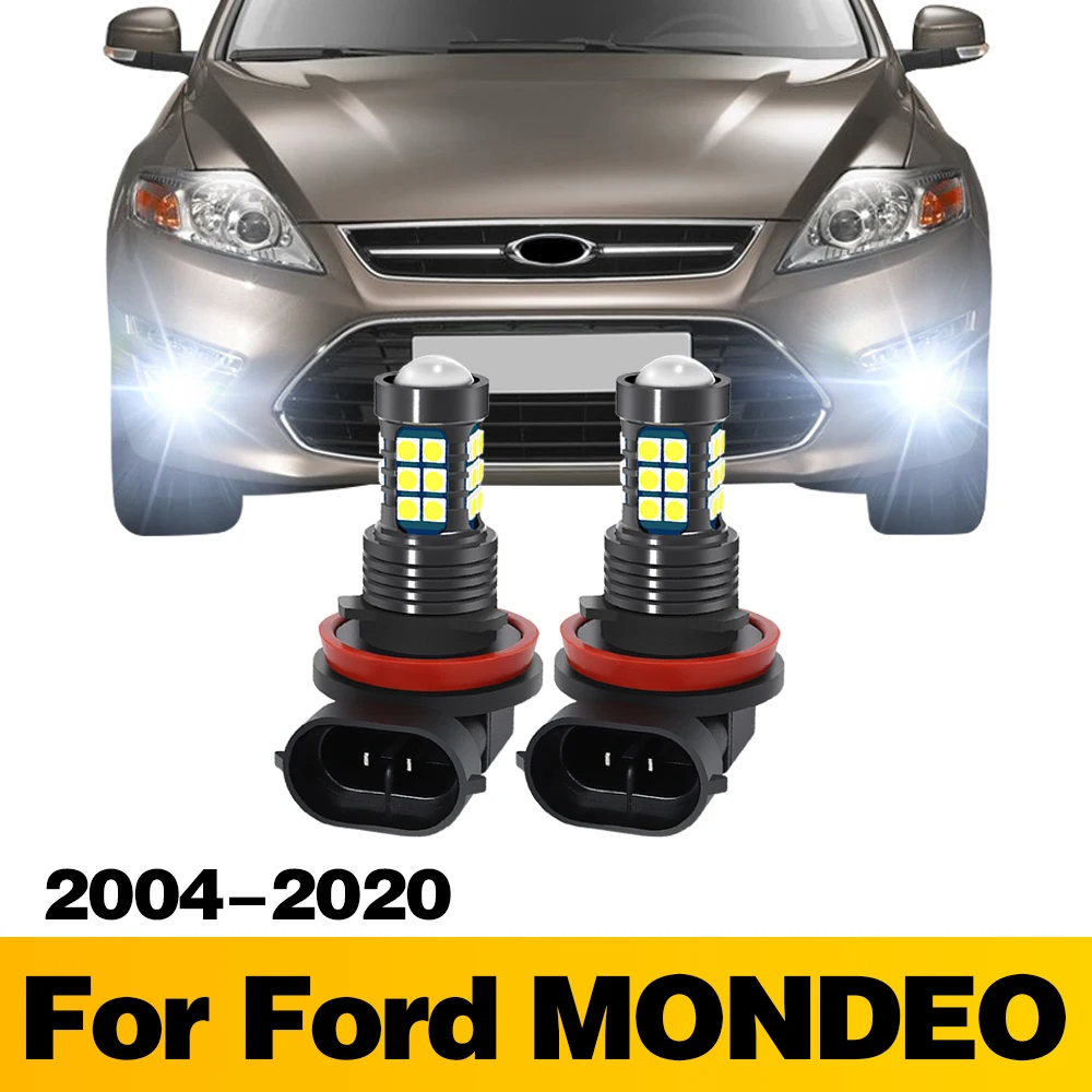 

2Pcs LED Lamp Car Front Fog Light Accessories For Ford MONDEO 2004 2005 2006 2007 2008 2009 2010 2011 2012 2013 2014 2015-2020