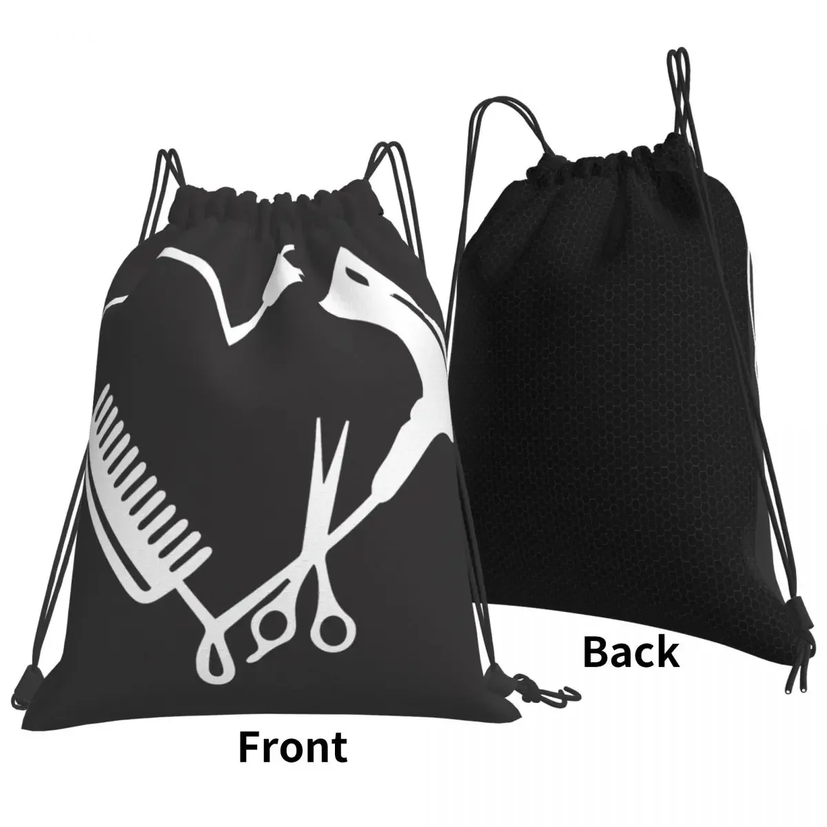 Hair Dresser Heart Drawstring Bags Gym Bag Unisex Sports Gym Bag Fitness Building Muscle Shopping Sackpack