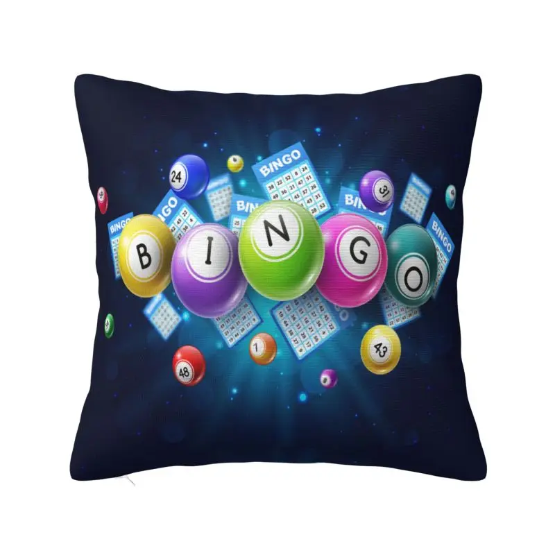 

Custom Hot Game Bingo Pillow Covers Modern Cushion Cover Soft Pillowcase