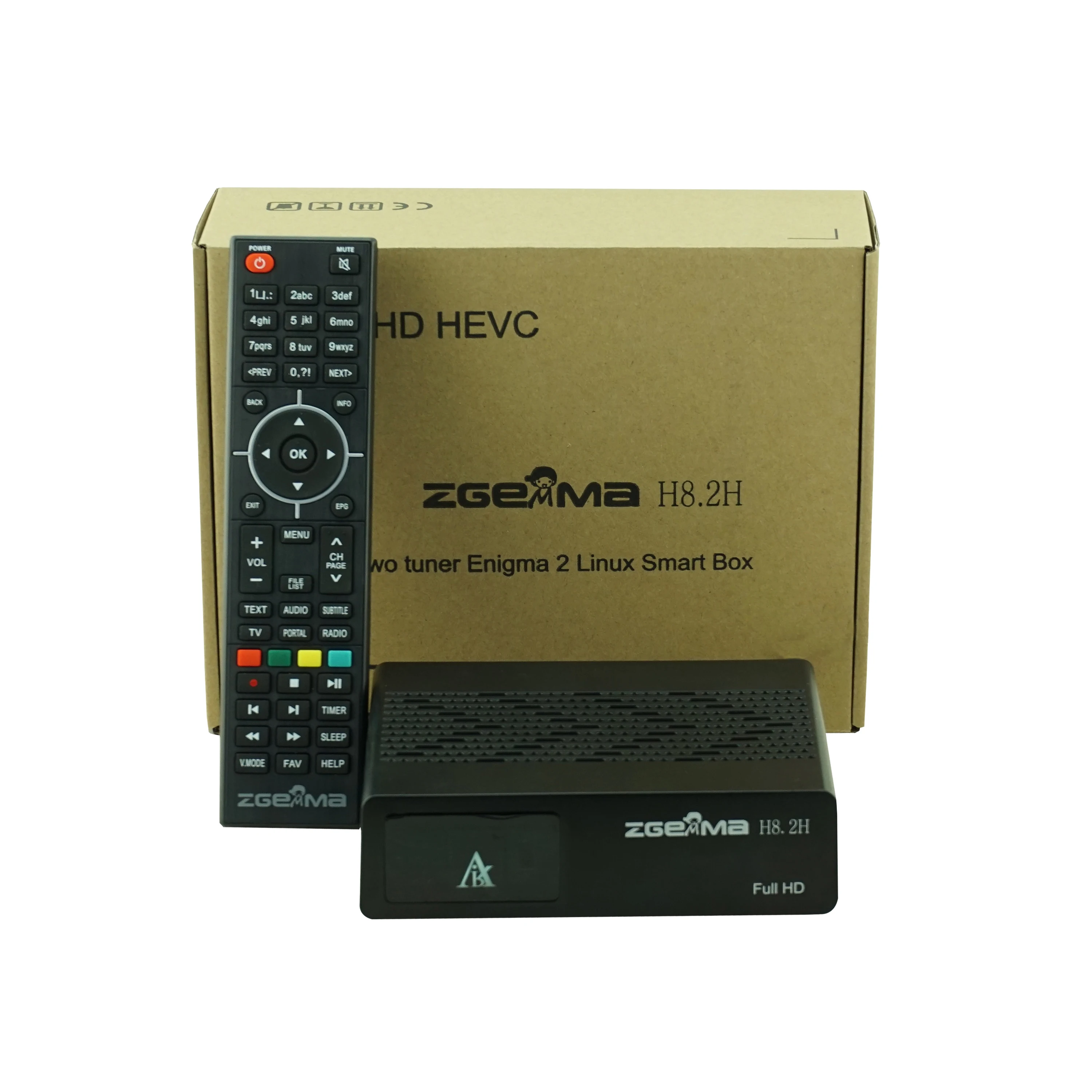 [D7] Digital TV Decoder ZGEMMA H8.2H FULL UHD TV Box Linux OS E2 Dual Core H.265/HEVC DVB-S2X+T2/C Combo Tuner