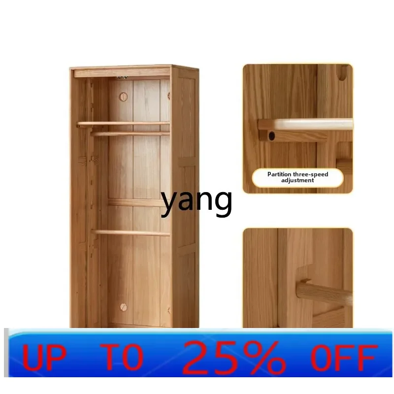 

LTT solid wood wardrobe bedroom home locker combination storage cabinet