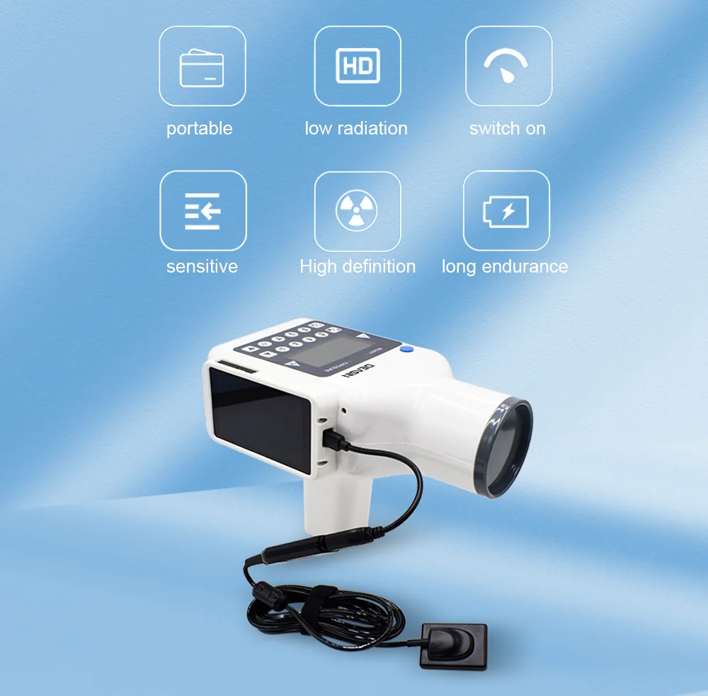 DEASIN Dental Hand-held Portable High Frequency X-ray unit machine with Digital Sensor Rvg dental image system