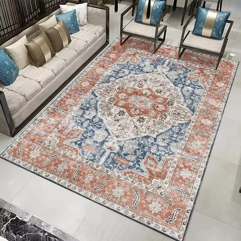 Bohemia Living Room Rugs Decoration Bedroom Deluxe Anti Slip Floor Mats Large Area Carpet Lounge Rug Persian Carpet Washable