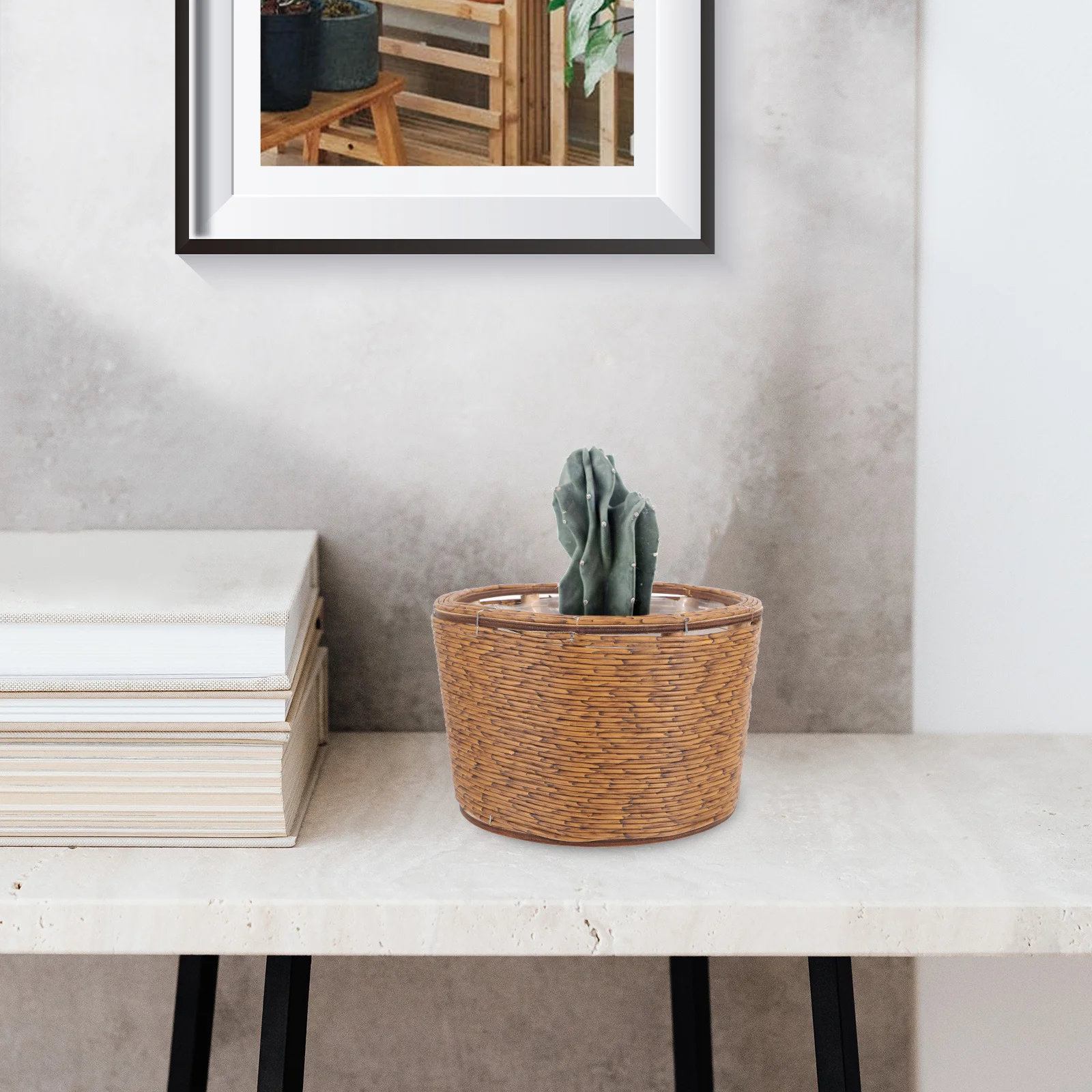 

Hand Woven Plant Basket Multi- Flower Planter Basket for Indoor Outdoor Decoration Planter Baskets