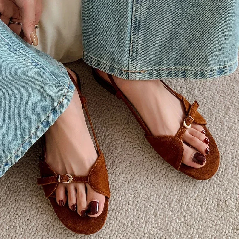 

Casual Roman Sandals Summer Women's Sandals Fashion Open Toe Flat Sandals Ladies Outdoor Beach Vacation Shoes