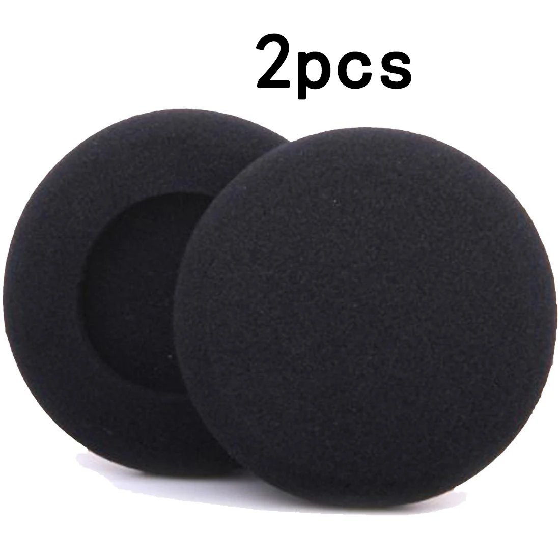 Cubierta de esponja para auriculares, almohadillas para los oídos, accesorio de repuesto de espuma, práctico, color negro