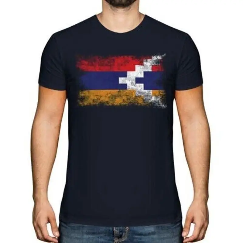 Нагоно- Футболка с флагом Республики Карабах Вязаные платья Вязаные платья