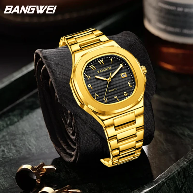 

LIGE креативные кварцевые мужские часы с цифровым циферблатом из нержавеющей стали, модные роскошные водонепроницаемые повседневные часы со светящимися датами для мужчин