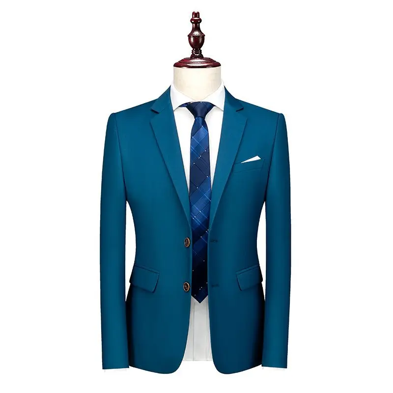 P-93 Business formal colored suit jacket for men slim fit Korean style work two button suit suit best man wedding suit