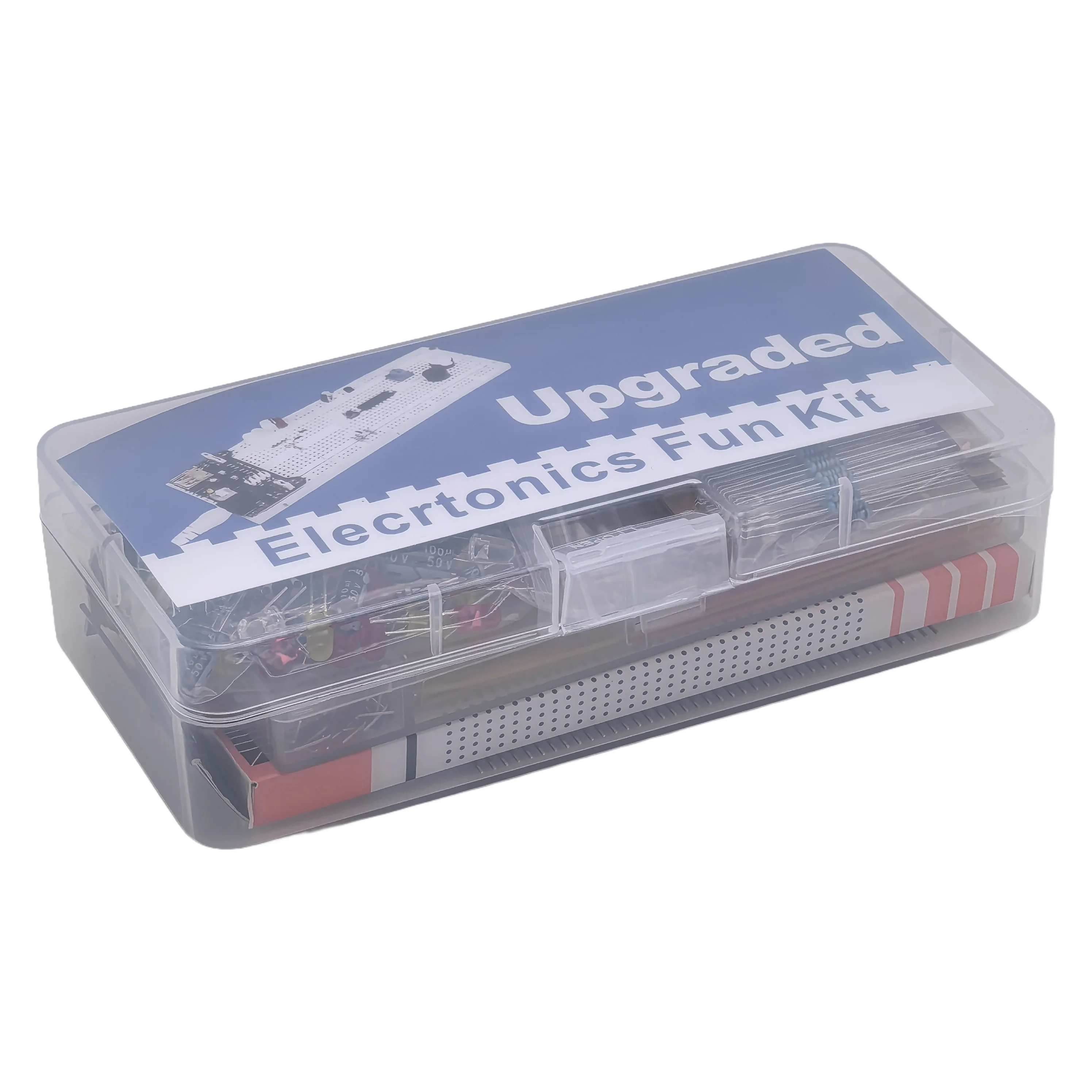 Das MB102 830-Loch-Steckplatinen-Set ist für das R3-Elektronik-Komponenten-Set geeignet und wird mit einer Aufbewahrungsbox geliefert. – Detail 2