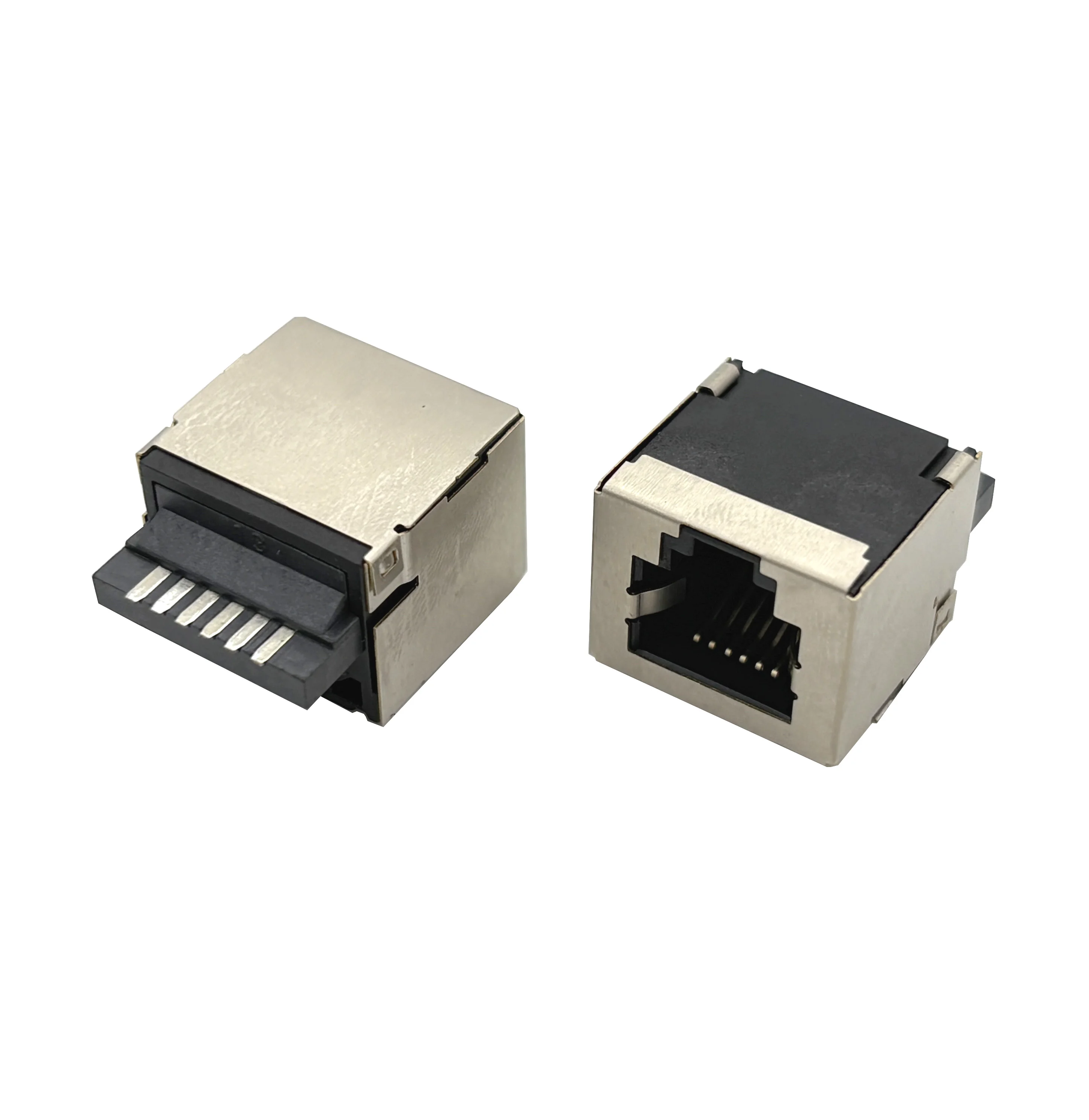 

RJ25 Square Waterproof Strip Shielded Welded Wire Telephone Socket with 6P6C Connector