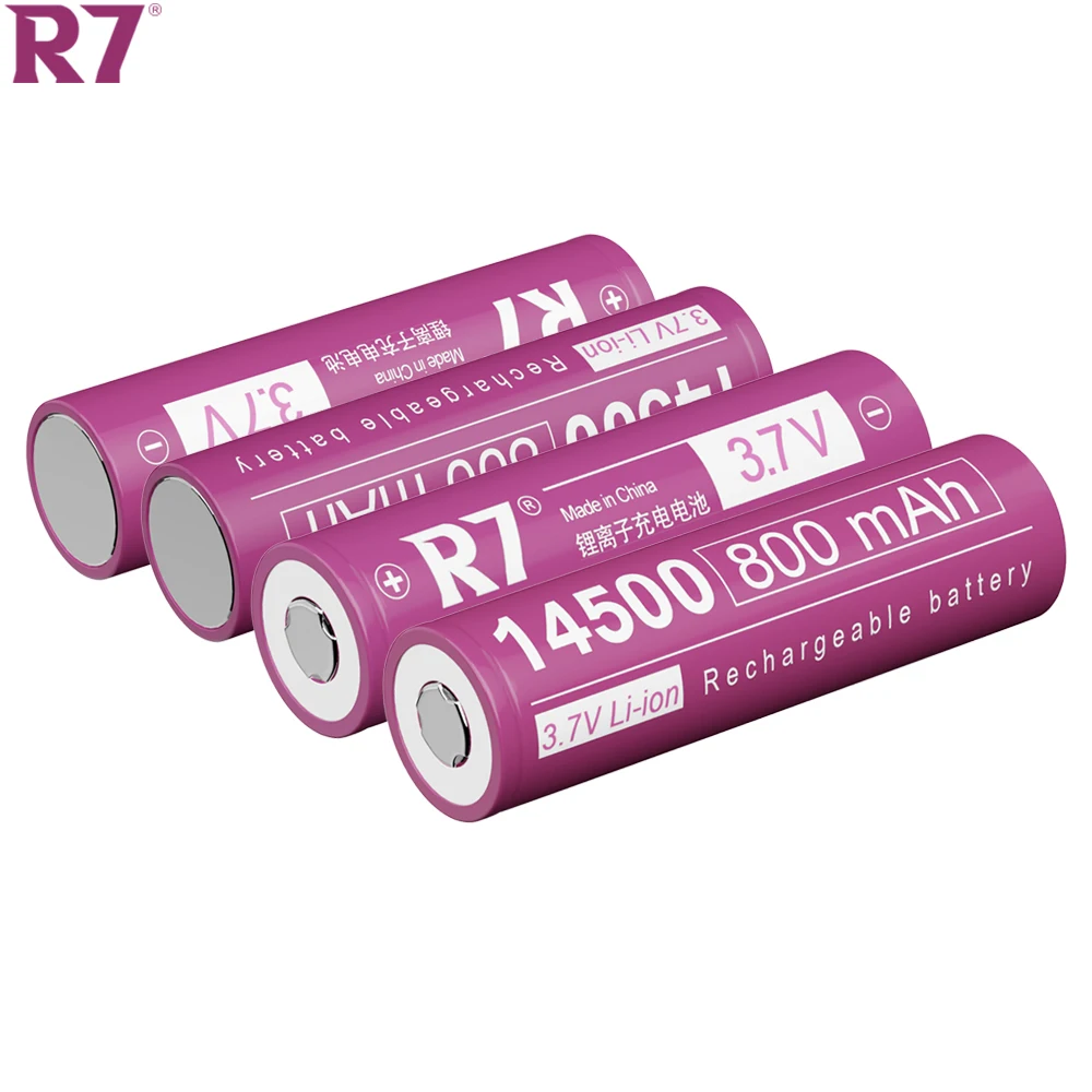 40pcs 14500 rechargeable Li-ion battery 800mAh 3.7V 14500 AA for electric toothbrush razor barber