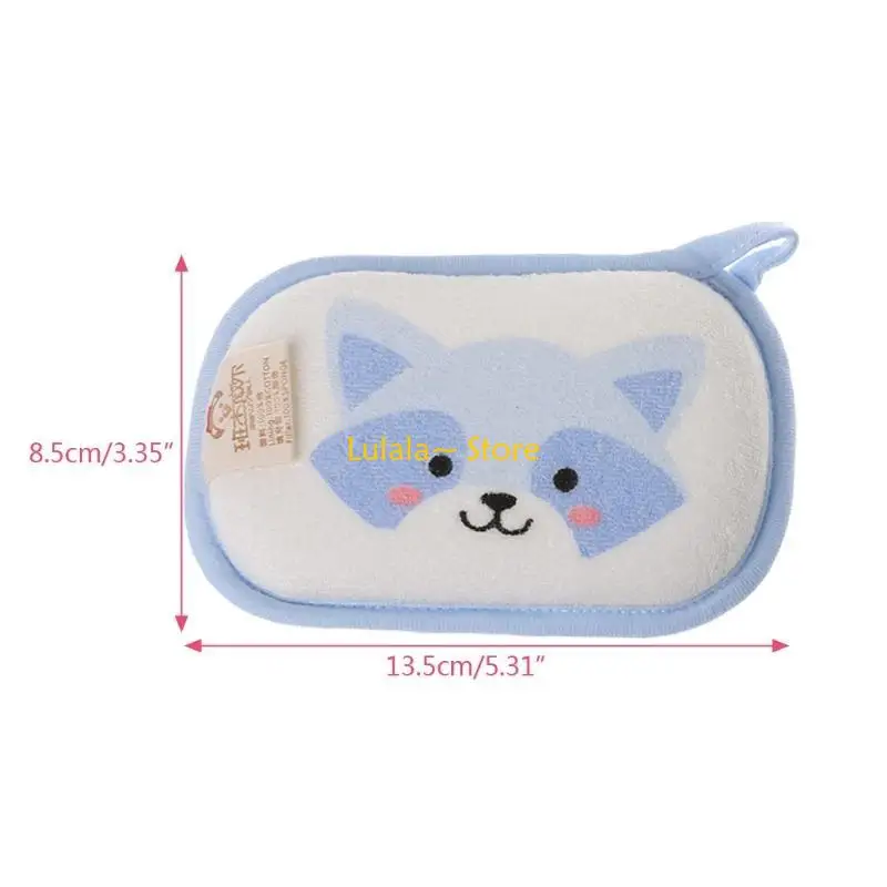 Y4QA Bath Sponge Gift for Babies Toddlers Shower & Bathtime Sponge, Scrub, Loofah Soft Absorbent Sponge Animals Pattern