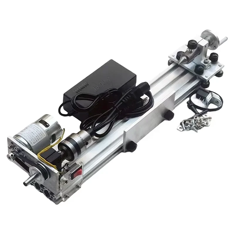 Mni Lathe Bead Machine Micro Woodworking Lathe 775 Motor Mini Lathe With B12 Chuck djustable Grinding and Polishing Machine