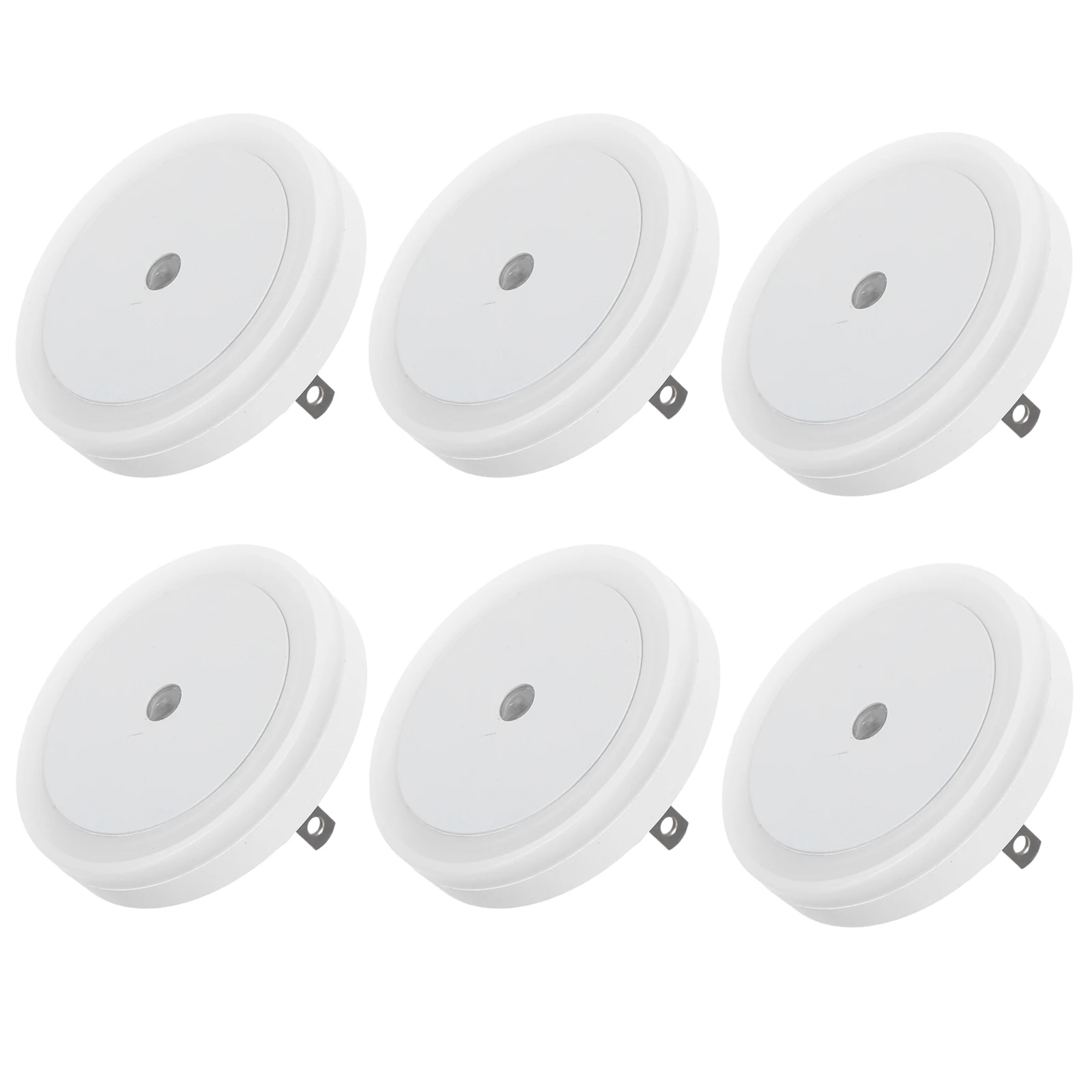 6 قطعة حماية العين اللطيفة LED أضواء الليل التوصيل غرفة نوم المدخل الحمام المطبخ الدرج الجدار المكونات في ضوء الليل