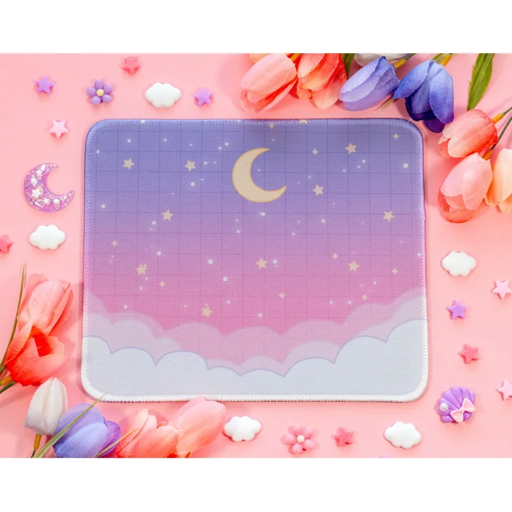 Star Cloud Cute Mouse Pad. PC Accessories. Suitable for office use, home use, computer decoration,and simple desktop accessories
