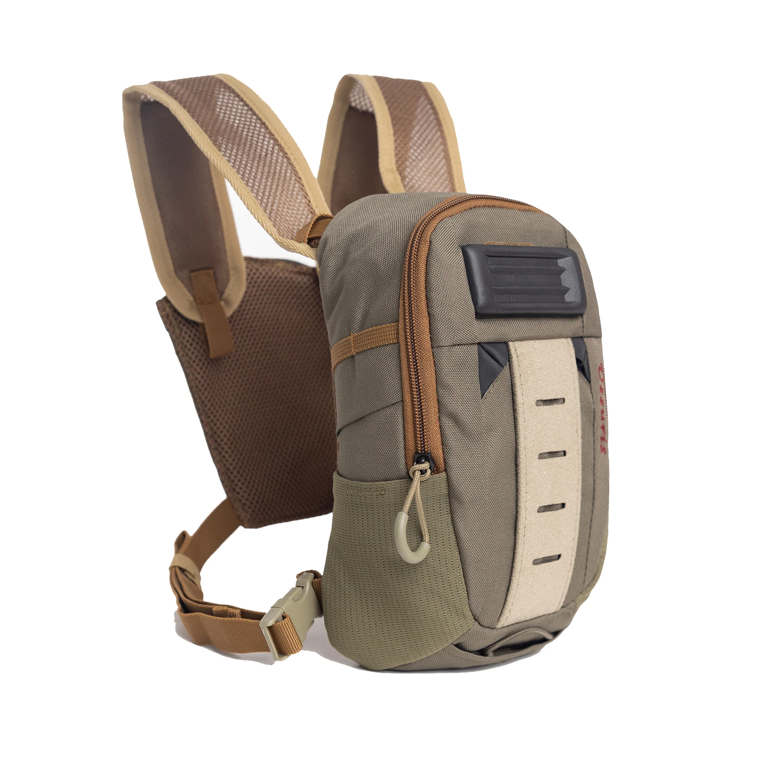 小型フライフィッシングチェストパック超軽量チェストバッグミニベストパックマイクロトラウトフィッシングポーチ