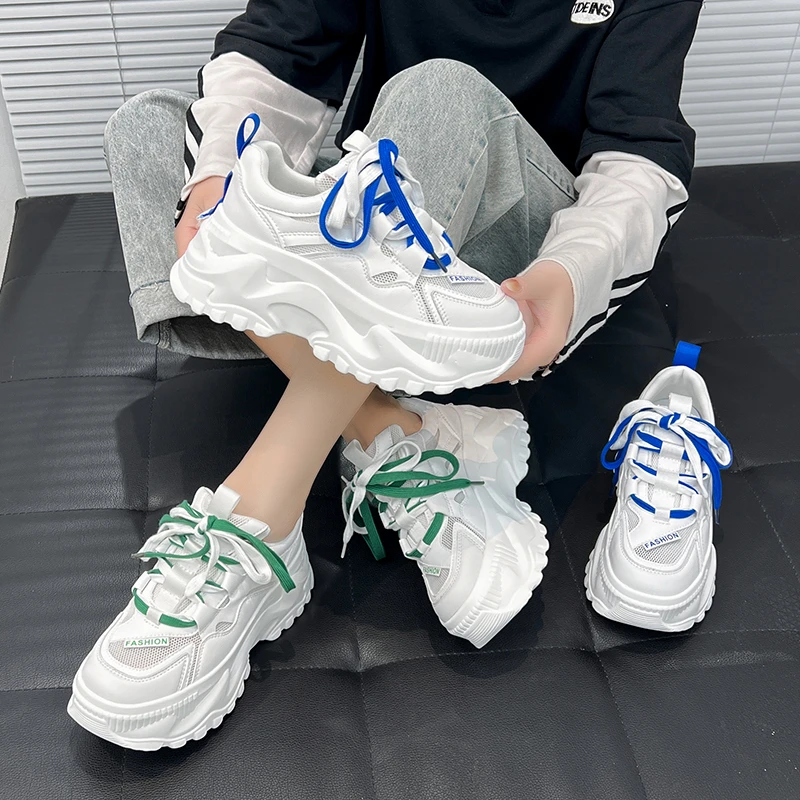 Women's Mesh Sneakers 2022 Summer New Ladies Platform Running Shoes Breathable Lightweight Tennis Female Vulcanized Sports Shoes