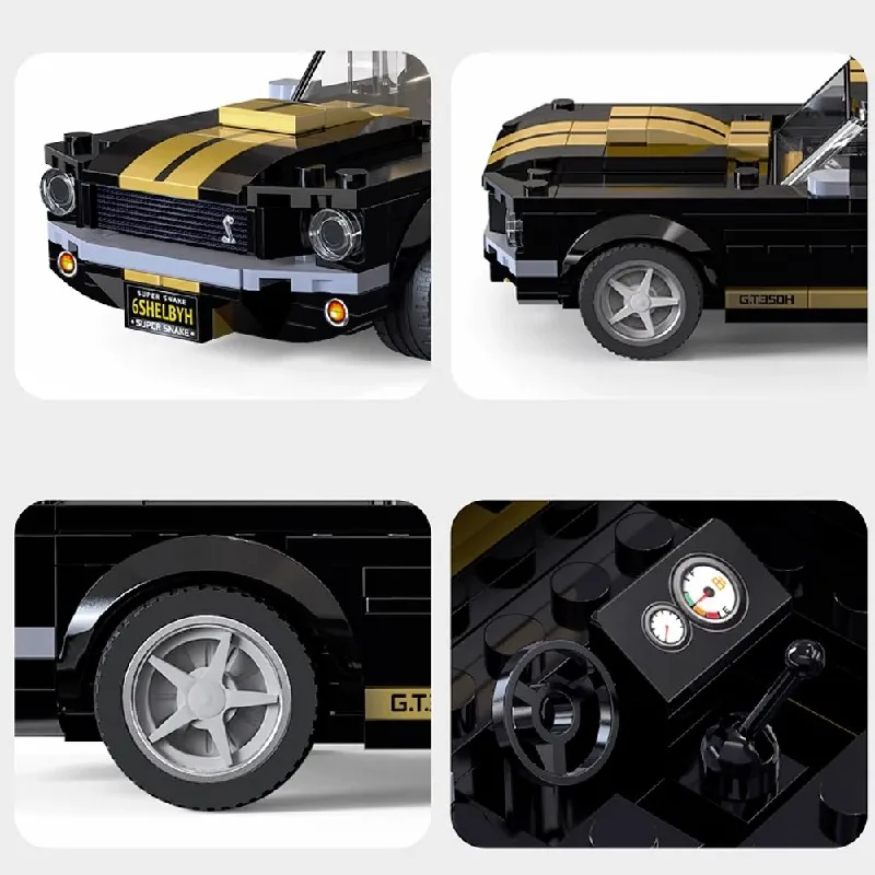 Technische GT350H Supercar 1:24 Sportmodel Autoset, Raceauto's Bouwstenen Kits 285PCS Bouwstenen Baksteen Speelgoed Kindercadeau