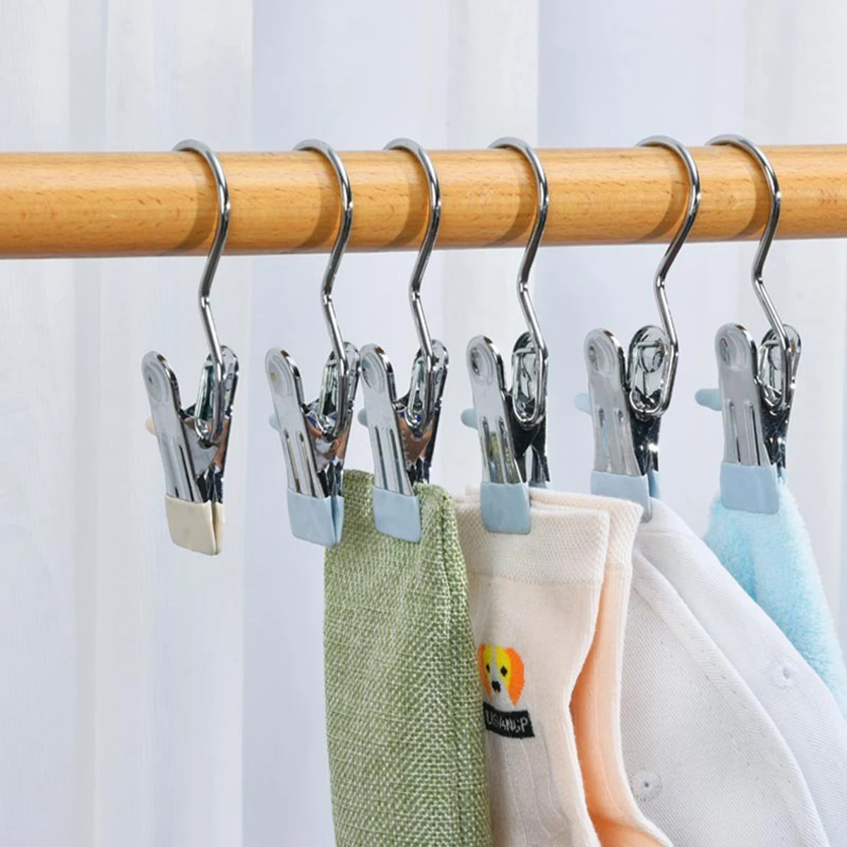 

1pcs Hanger Clip Clothing Store Hanger Clothespin Clothes Hook Metal Clip Clothes Suit Pants Scarf Skirt Rack